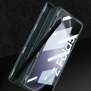 For Samsung Galaxy Z Fold5 GKK Integrated Magnetic Full Coverage Phone Flip Case with Pen Box(Grey)