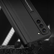 For Samsung Galaxy Z Fold5 GKK Integrated Magnetic Full Coverage Phone Flip Case with Pen Box(Grey)