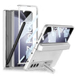 For Samsung Galaxy Z Fold5 GKK Integrated Magnetic Flip Plain Leather Phone Case with Pen Box(Silver) - free shipping - PMC TechLife - Order now!