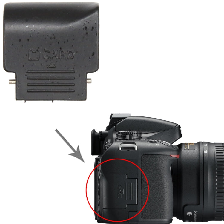 For Nikon D5100 SD Card Slot Compartment Cover