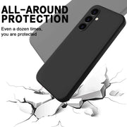 For Samsung Galaxy A05s Solid Color Liquid Silicone Dropproof Full Coverage Phone Case(Black)