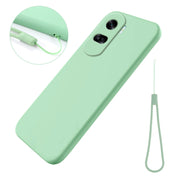 For Honor 90 Lite / X50i Solid Color Liquid Silicone Dropproof Full Coverage Phone Case(Green)