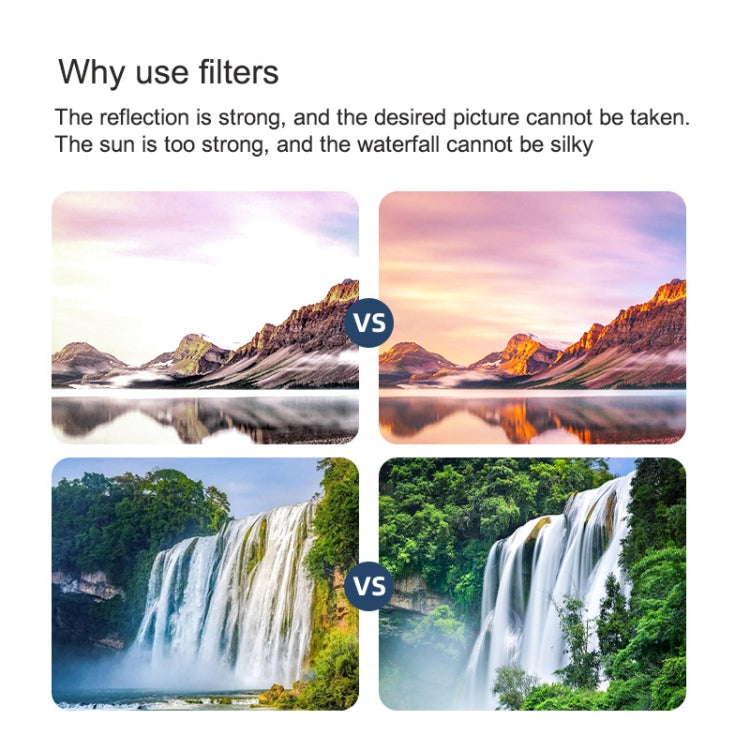 STAR Filter Action Camera Lens Filter For GoPro Hero11 Black / Hero11 Black mini / HERO10 Black / HERO9 Black