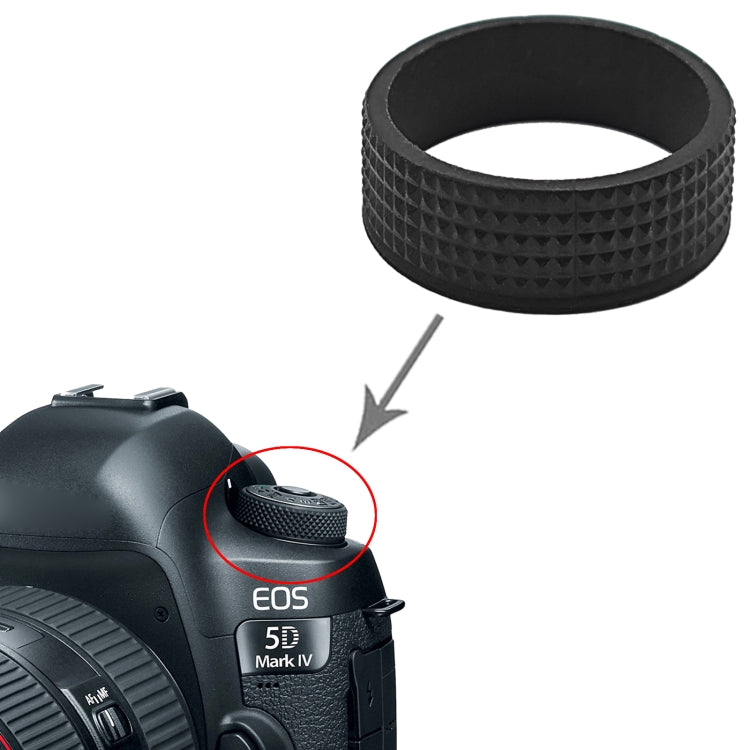 For Canon EOS 5D Mark IV Mode Turntable Rubber Leather