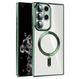 For Samsung Galaxy S20 Ultra CD Texture Plating TPU MagSafe Phone Case with Lens Film(Dark Green) - Galaxy Phone Cases by PMC TechLife | Online Shopping South Africa | PMC TechLife