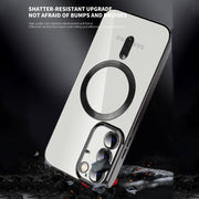 For Samsung Galaxy S22 Ultra 5G CD Texture Plating TPU MagSafe Phone Case with Lens Film(Royal Blue)