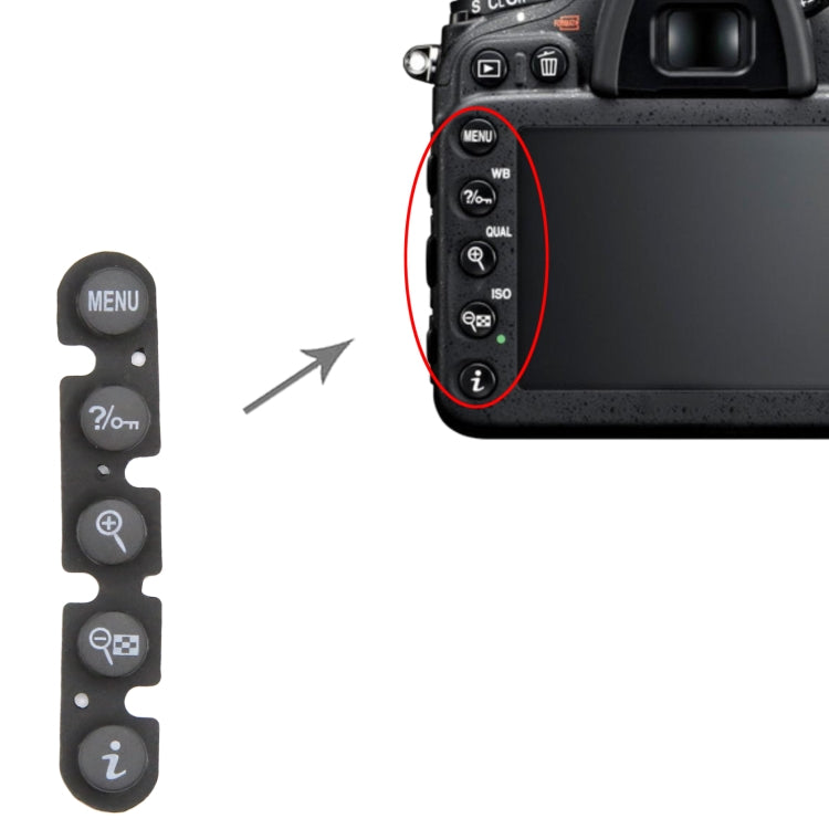 For Nikon D7000 Menu Button Cap