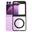 For Samsung Galaxy Z Flip5 MagSafe Frosted TPU + Transparent PC Phone Case(Black) - Galaxy Z Flip5 Cases by PMC TechLife | Online Shopping South Africa | PMC TechLife