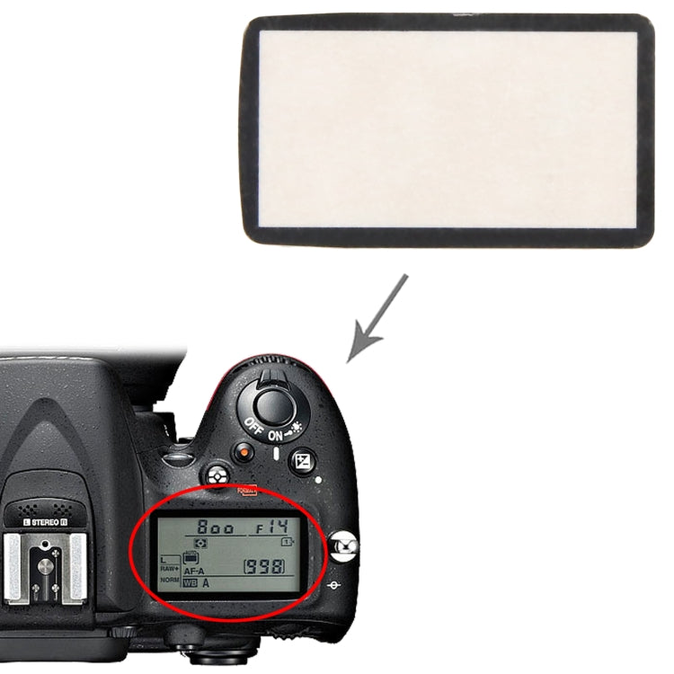 For Nikon D7100 Top Cover Shoulder LCD Outer Lens