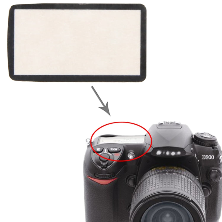 For Nikon D200 Top Cover Shoulder LCD Outer Lens