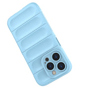 For iPhone 15 Pro Magic Shield TPU + Flannel Phone Case(Dark Green)