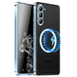 For Samsung Galaxy S23 FE 5G MagSafe Magnetic Frosted Metal Phone Case(Blue) - Galaxy S23 FE 5G Cases by PMC TechLife | Online Shopping South Africa | PMC TechLife | Buy Now Pay Later Mobicred