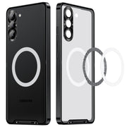 For Samsung Galaxy S24 5G MagSafe Magnetic Frosted Metal Phone Case(Black)