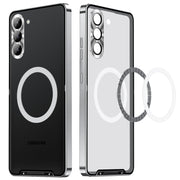 For Samsung Galaxy S24 5G MagSafe Magnetic Frosted Metal Phone Case(Silver)