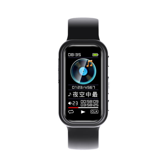 JNN S16 Smart HD Noise Reduction Bluetooth MP3 Voice Control Recording Bracelet, Memory:4GB