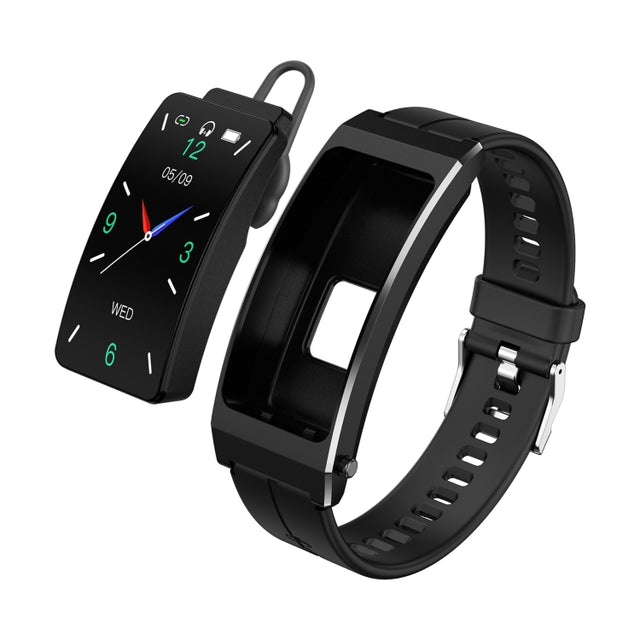 K13S 1.14 inch TFT Screen Silicone Strap Smart Calling Bracelet Supports Sleep Management/Blood Oxygen Monitoring(Black)