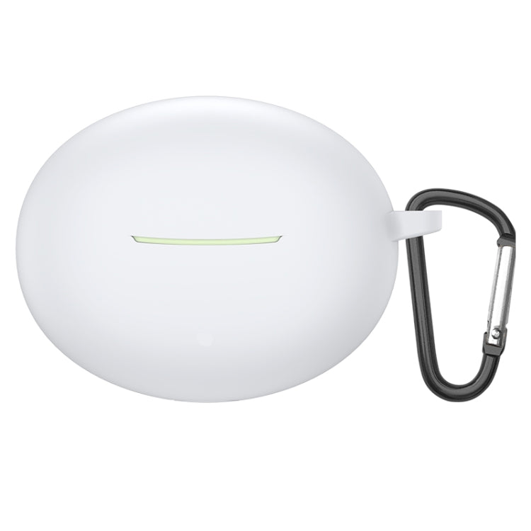 For Xiaomi Redmi Buds 4 Active Shockproof Silicone Earphone Protective Case with Hook(White)