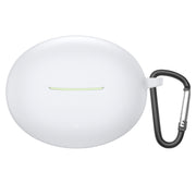 For Xiaomi Redmi Buds 4 Active Shockproof Silicone Earphone Protective Case with Hook(White)