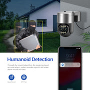 ESCAM G03 2x4MP Dual Lens Zoom 8X Dual Light Source WiFi Camera Support Two-way Voice & Motion Detection(AU Plug)