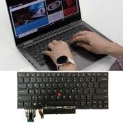 For Lenovo ThinkPad X1 Yoga 4th Gen 20QF US Version Backlight Laptop Keyboard with Touchpad Button(Black)