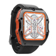 Model X 1.99 inch IP68 Waterproof Android 9.0 4G Dual Cameras Ceramics Smart Watch, Specification:4GB+128GB(Black Orange) - free shipping - PMC TechLife - Order now!