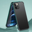 For iPhone 13 Pro Max SULADA Luxury 3D Carbon Fiber Textured Metal + TPU Frame Phone Case(Dark Green) - iPhone 13 Pro Max Cases by SULADA | Online Shopping South Africa | PMC TechLife