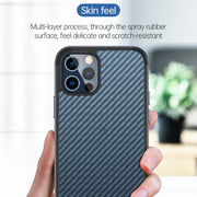 For iPhone 13 Pro SULADA Luxury 3D Carbon Fiber Textured Metal + TPU Frame Phone Case(Dark Green)