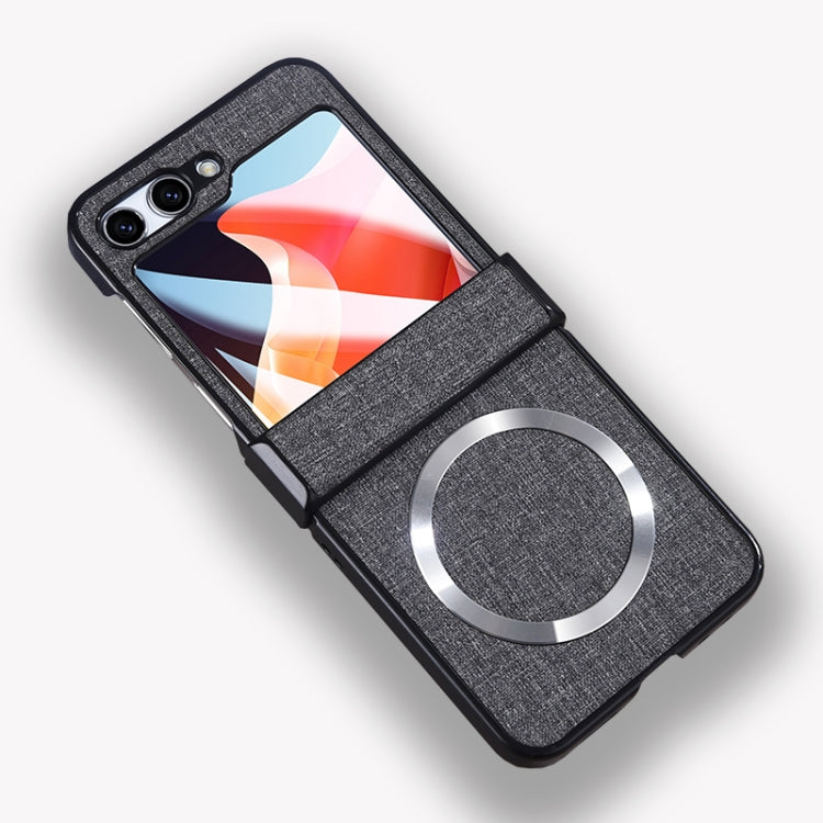 For Samsung Galaxy Z Flip5 MagSafe Magnetic Back Screen Integrated Phone Case(Grey)