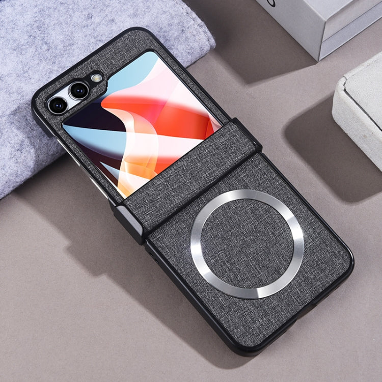 For Samsung Galaxy Z Flip5 MagSafe Magnetic Back Screen Integrated Phone Case(Grey)
