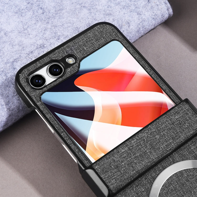 For Samsung Galaxy Z Flip5 MagSafe Magnetic Back Screen Integrated Phone Case(Grey)