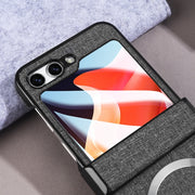 For Samsung Galaxy Z Flip5 MagSafe Magnetic Back Screen Integrated Phone Case(Grey)