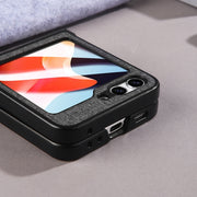 For Samsung Galaxy Z Flip5 MagSafe Magnetic Back Screen Integrated Phone Case(Grey)