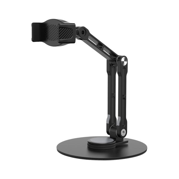 R-JUST HZ42 Clip Type Disc Rotating Phone Desktop Stand(Black)