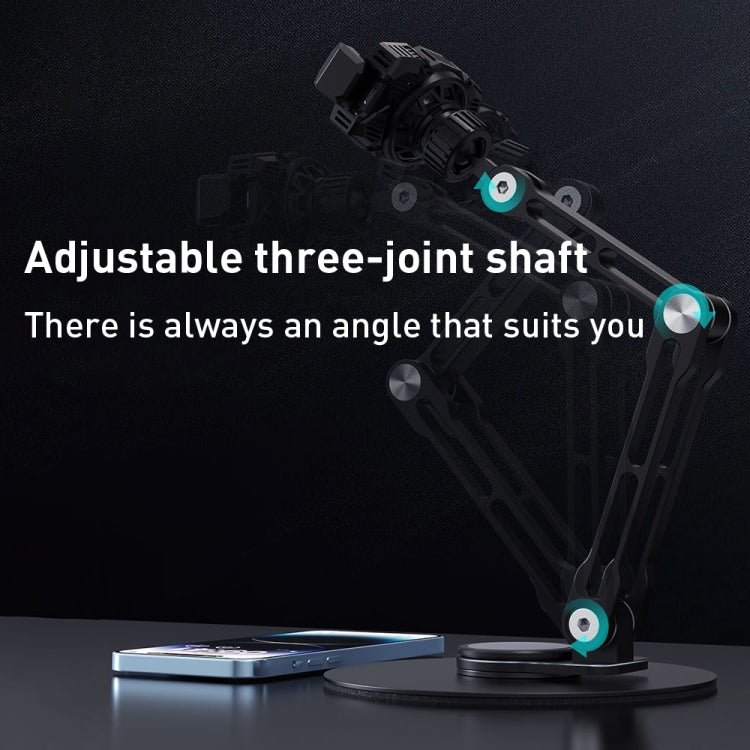R-JUST HZ43 Cooling Rotating Live Phone Holder(Black)