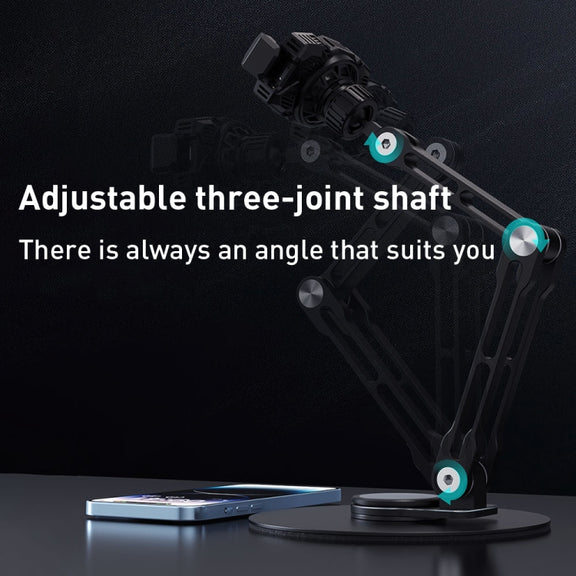 R-JUST HZ43 Cooling Rotating Live Phone Holder(Black)