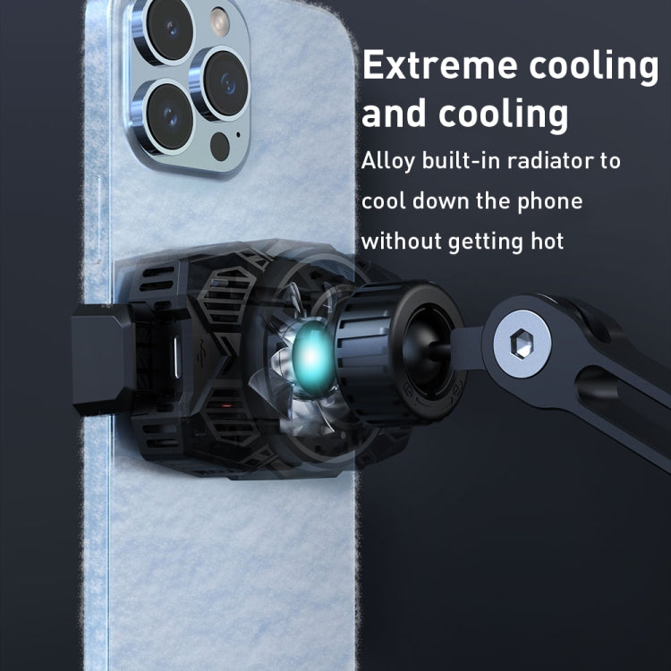 R-JUST HZ43 Cooling Rotating Live Phone Holder(Black)