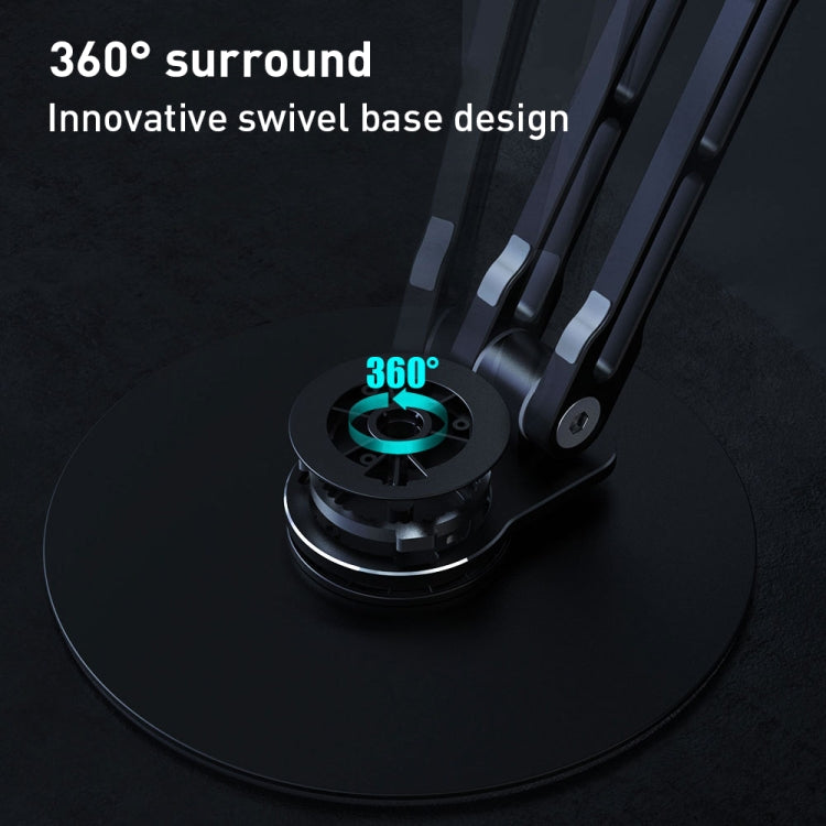 R-JUST HZ43 Cooling Rotating Live Phone Holder(Black)