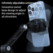 R-JUST HZ43 Cooling Rotating Live Phone Holder(Black)