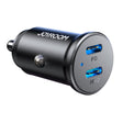 JOYROOM JR-CCN06 30W Dual PD Type-C Mini Metal Car Charger(Black) - free shipping - PMC TechLife - Order now!