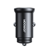 JOYROOM JR-CCN06 30W Dual PD Type-C Mini Metal Car Charger(Black)