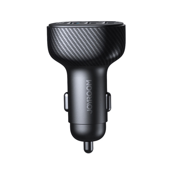 JOYROOM JR-CCD03 3.4A 3 x USB Ports Digital Display Car Charger(Black)
