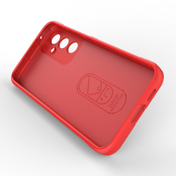For Samsung Galaxy S23 FE 5G Magic Shield TPU + Flannel Phone Case(Red)