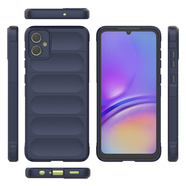 For Samsung Galaxy A05 4G Magic Shield TPU + Flannel Phone Case(Dark Blue)