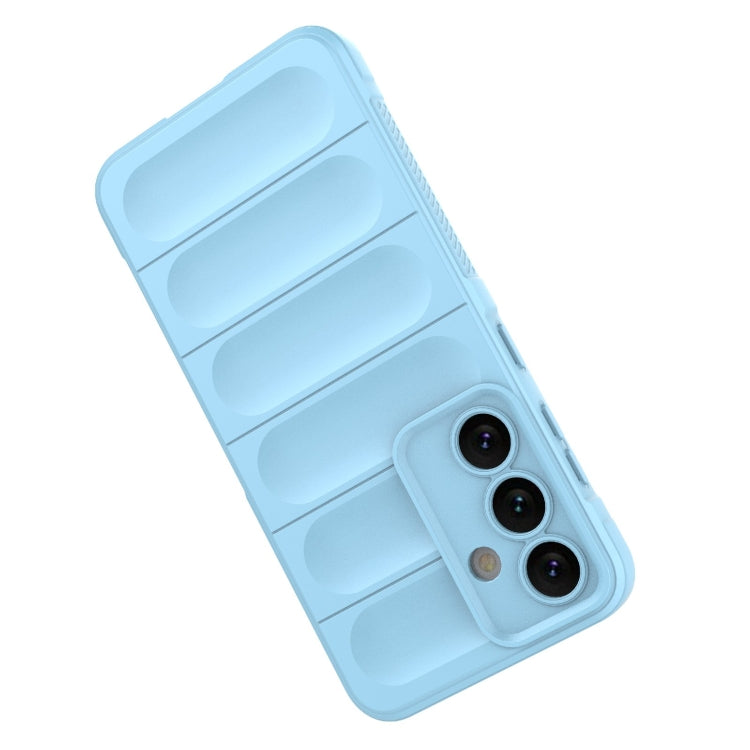 For Samsung Galaxy S24 5G Magic Shield TPU + Flannel Phone Case(Red)