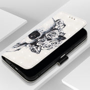 For Samsung Galaxy A15 3D Painting Horizontal Flip Leather Phone Case(Skull)