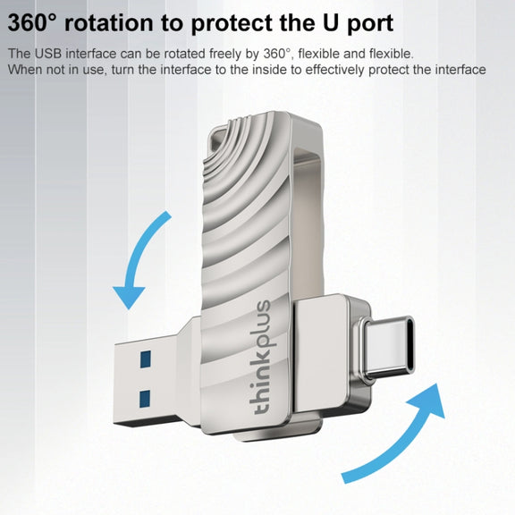 Lenovo Thinkplus MU232 USB 3.2 + USB-C / Type-C Dual Head Flash Drive, Memory:32GB