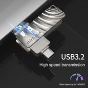 Lenovo Thinkplus MU232 USB 3.2 + USB-C / Type-C Dual Head Flash Drive, Memory:32GB