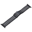 For Apple Watch Series 9 41mm Safety Buckle Titanium Steel Watch Band(Black) - Watch Bands by PMC TechLife | Online Shopping South Africa | PMC TechLife