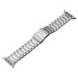 For Apple Watch Series 9 41mm Safety Buckle Titanium Steel Watch Band(Silver) - Watch Bands by PMC TechLife | Online Shopping South Africa | PMC TechLife
