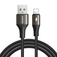 JOYROOM SA25-AL3 3A USB to 8 Pin Fast Charge Data Cable, Length:1.2m(Black) - Normal Style Cable by JOYROOM | Online Shopping South Africa | PMC TechLife